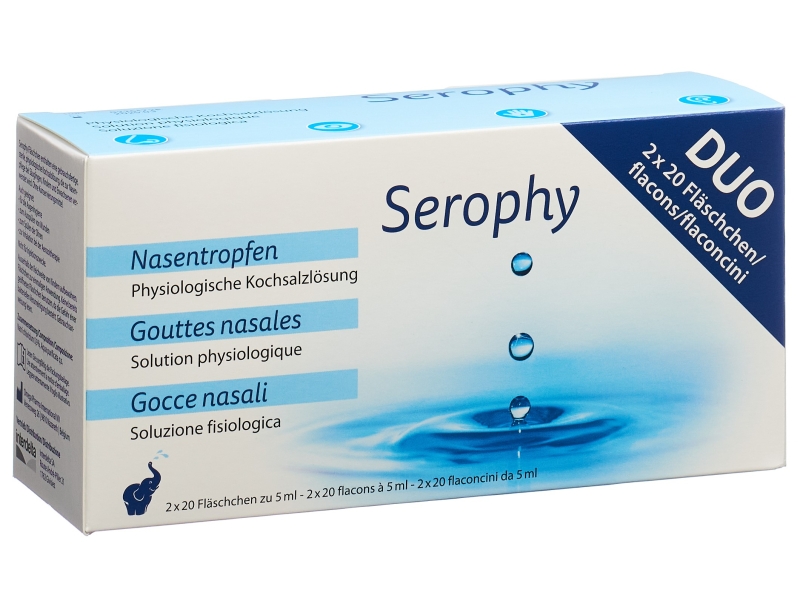 SEROPHY soluzione fisiologica 5 ml 2 x 20 pezzi