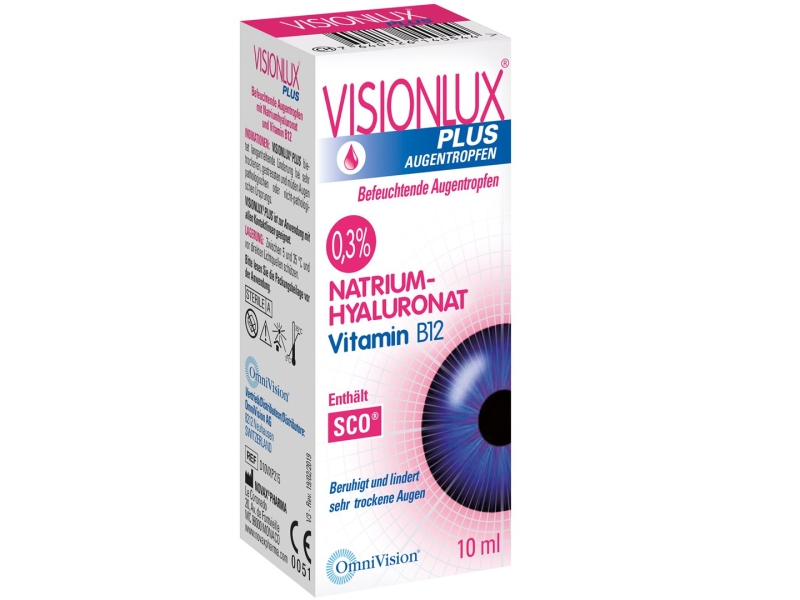 VISIONLUX Plus gouttes ophtalmologiques flacon 10 ml