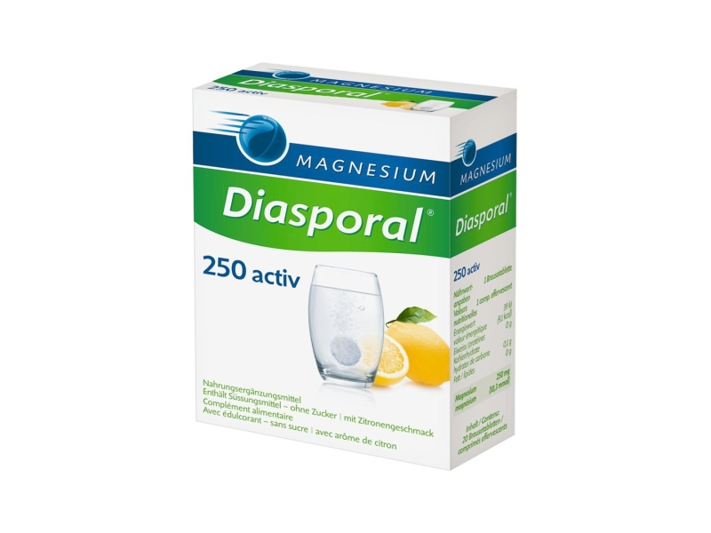 MAGNESIUM DIASPORAL Activ citron 20 comprimés effervescents