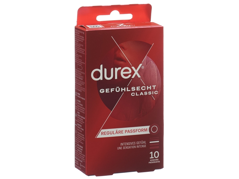 DUREX préservatif sensoriel classic 10 pièces