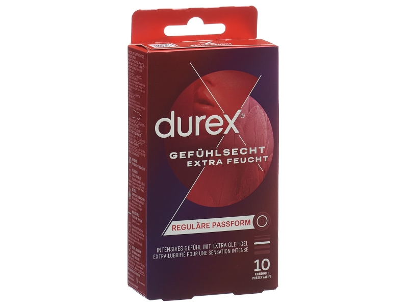 DUREX préservatifs sensoriels extra lubrifiés 10 pièces