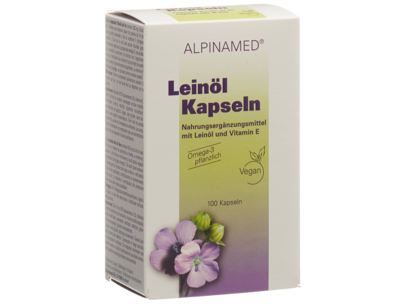 ALPINAMED Leinöl Kapseln 100 Stück